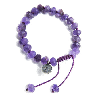 Joseph Brooks Amethyst Bracelet  • 8mm faceted rondelles