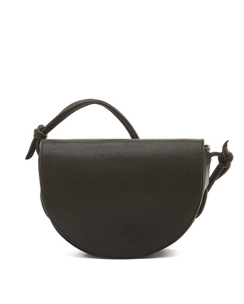 Il Bisonte Snodo Leather Crossbody Bag in Black