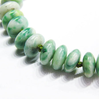 Joseph Brooks Burmese Jade Smooth Rondelle Bracelet