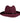 Travaux en Cours Felt Hat with Leather Strop in Garnet