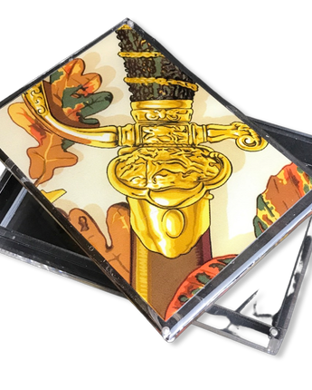 HERMÈS Vintage Au Plu Dru Silk Scarf Acrylic Playing Card Set by Vintage Luxe Up