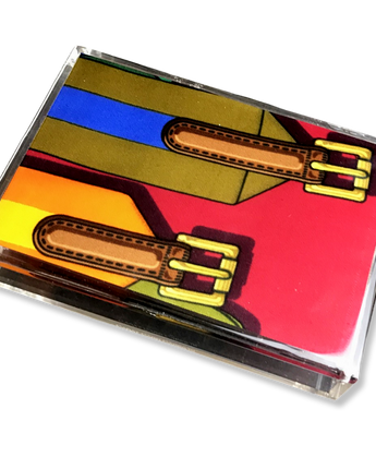 HERMÈS Vintage Sangles Silk Scarf Acrylic Playing Card Set by Vintage Luxe Up