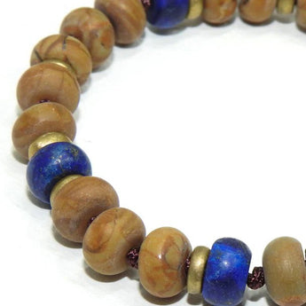 Joseph Brooks Jasper & Lapis Lazuli Bracelet