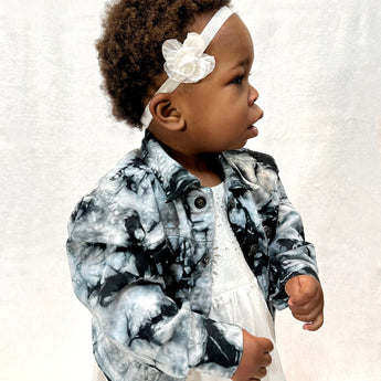 Love Bubby Tie Dye Kids' Jacket in Black/Blue