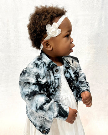 Love Bubby Tie Dye Kids' Jacket in Black/Blue