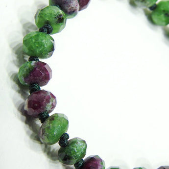 Joseph Brooks Zoisite and Ruby Bracelet