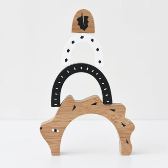 Wee Gallery Bamboo Nesting Hedgehog Blocks