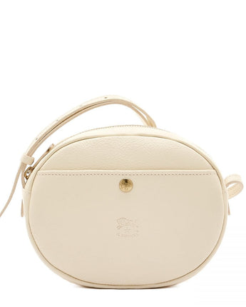 Il Bisonte Rubino Leather Crossbody Bag in Milk