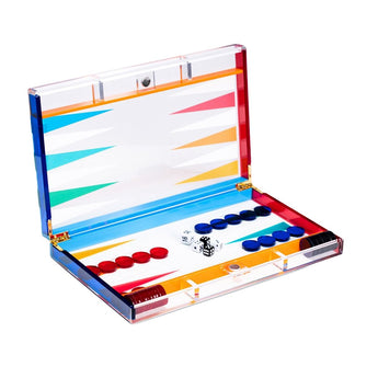 Bey-Berk Emmy Acrylic Backgammon Set