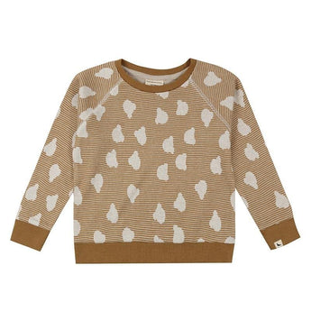 Turtledove London Bear Jacquard Sweatshirt in Brown