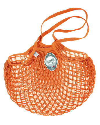 Filt Medium Net Shopping Bag • Orange